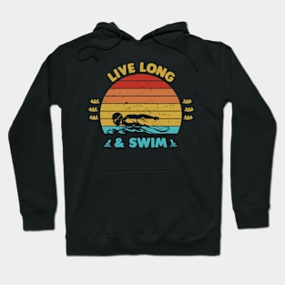 Live long and swim Hoodie